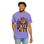Golden Retriever Varsity T-Shirt — Retro Dog Jacket Design