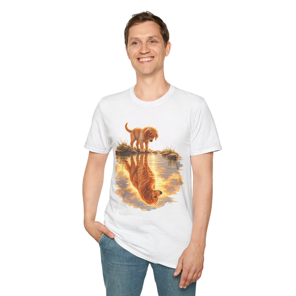 Golden Retriever Puppy Reflection T-Shirt