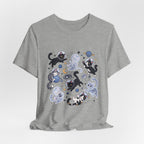 Space Cats Graphic Tee — Cute Cosmic Cat Illustration Shirt