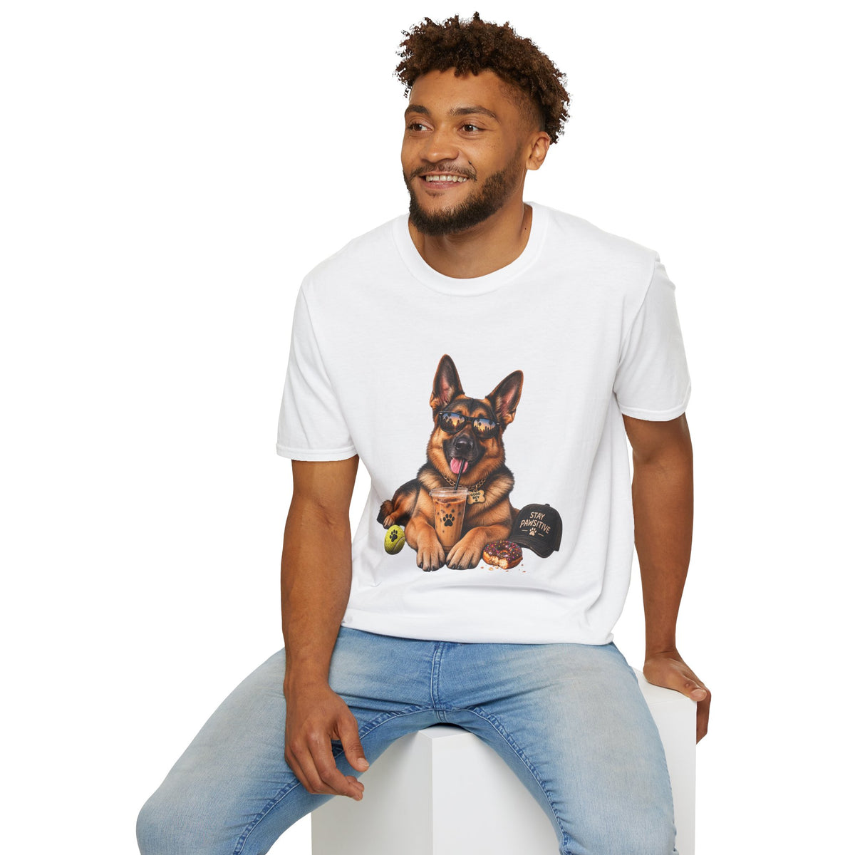 German Shepherd Portrait T-Shirt — Dog Lover Tee