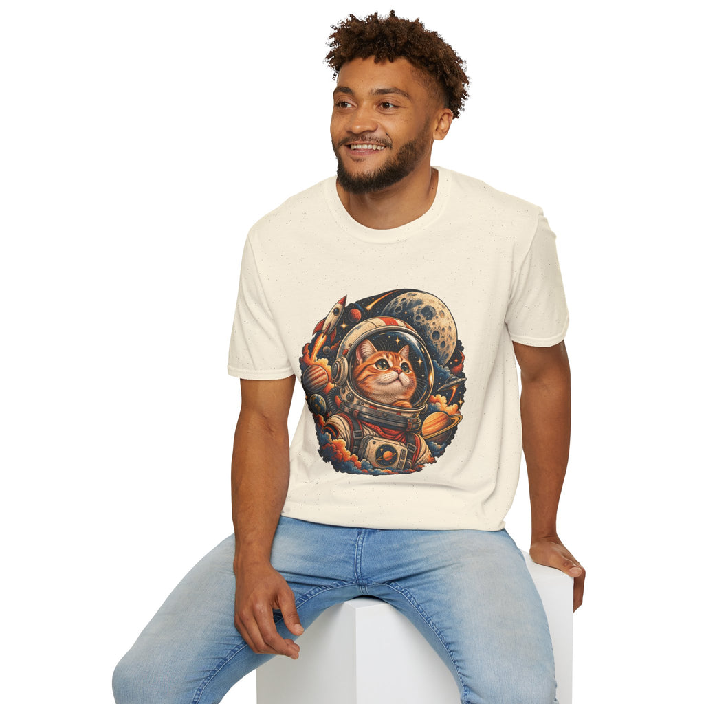 Astronaut Cat T-Shirt — Space Cat Graphic Tee for Cat Lovers