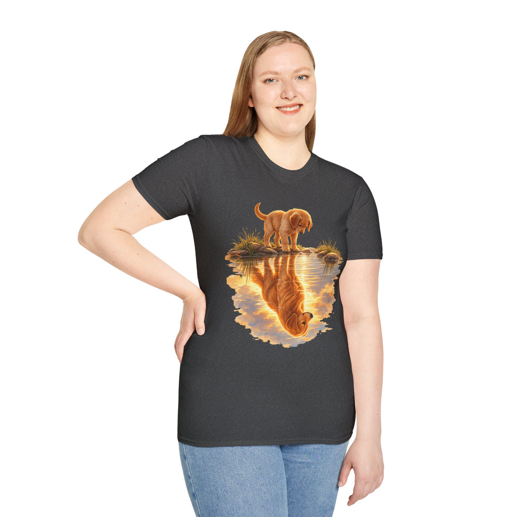 Golden Retriever Puppy Reflection T-Shirt