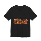 Christmas Dachshund Dogs T-Shirt — Festive Santa Hats & Tree Holiday Tee