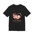 Cat Mom Tee — Floral Heart Cat Mom Since Tee